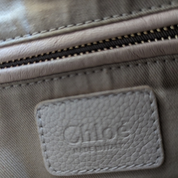 CHLOE Paraty Leather Handle Bag 2 Way Ivory *Authentic* - Picture 7 of 12